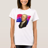 Alexander Hamilton en Bisexual Pride T-shirt (Voorkant)