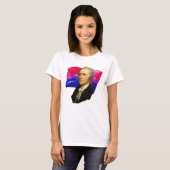 Alexander Hamilton en Bisexual Pride T-shirt (Voorkant volledig)