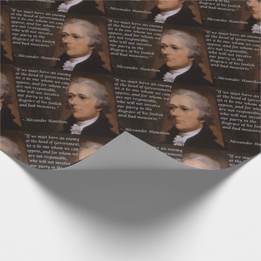 Alexander Hamilton "Enemy Leader" Gift Cadeaupapier (Hoek)