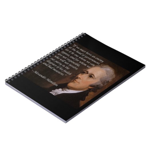 Alexander Hamilton "Enemy Leader" Gift Notitieboek (Linkerzijde)