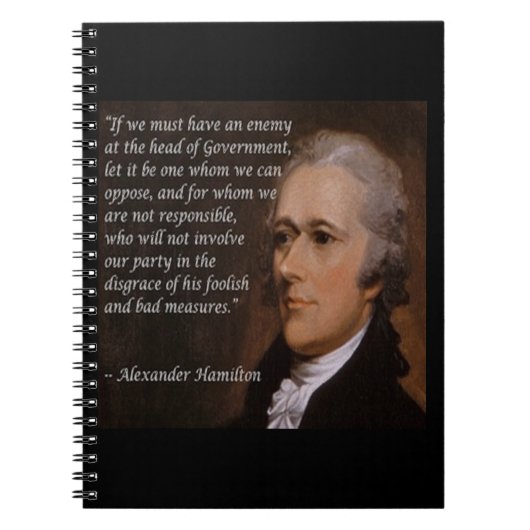Alexander Hamilton "Enemy Leader" Gift Notitieboek (Voorkant)