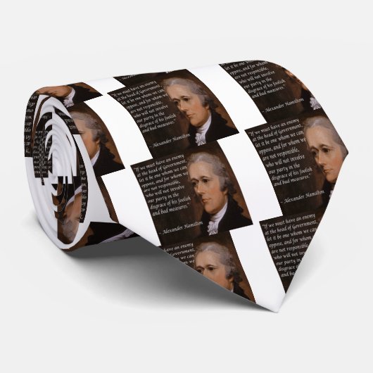 Alexander Hamilton "Enemy Leader" Gift Stropdas (Opgerold)