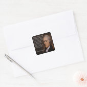 Alexander Hamilton "Enemy Leader" Gift Vierkante Sticker (Envelop)