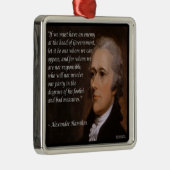 Alexander Hamilton "Enemy Leader"-Ornamenten Metalen Ornament (Rechts)