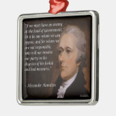 Alexander Hamilton "Enemy Leader"-Ornamenten Metalen Ornament (Links)