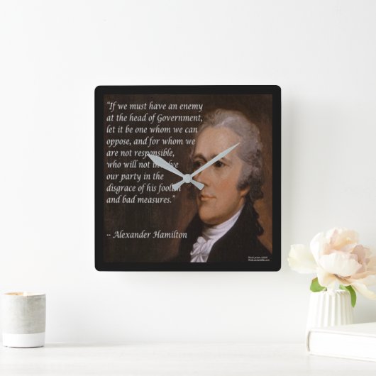 Alexander Hamilton "Enemy Leader" - Wandklok (Huis)