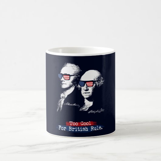 Alexander Hamilton, George Washington - Te cool Koffiemok (Center)