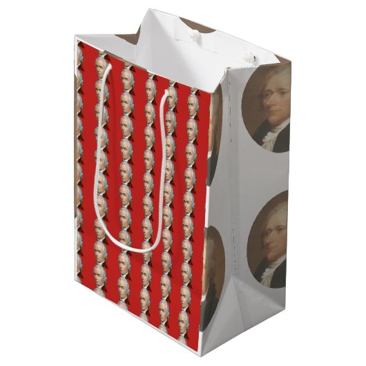 Alexander Hamilton Gift Bag Medium Cadeauzakje (Voorkant Gekanteld)