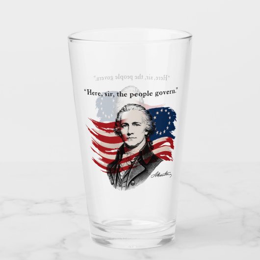 Alexander Hamilton Glas (Voorkant)