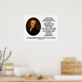 Alexander Hamilton Government Passion Constraint Poster (Keuken)