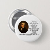 Alexander Hamilton Government Passion Constraint Ronde Button 5,7 Cm (Voorkant /achterkant)