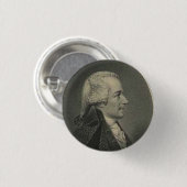 Alexander Hamilton graving knop Ronde Button 3,2 Cm (Voorkant /achterkant)