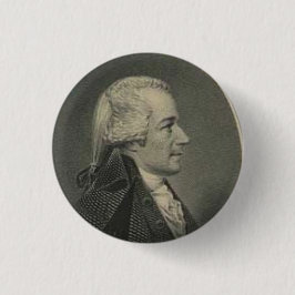 Alexander Hamilton graving knop Ronde Button 3,2 Cm