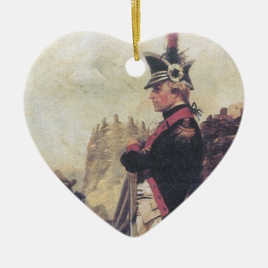 Alexander Hamilton-hartversiering Keramisch Ornament (Voorkant)