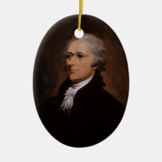 Alexander Hamilton Keramisch Ornament (Voorkant)