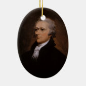 Alexander Hamilton Keramisch Ornament (Achterkant)