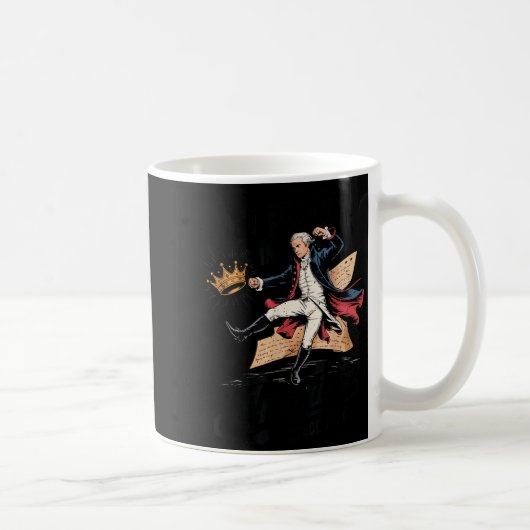 Alexander Hamilton Kings Amerika Funny 4th July Koffiemok (Rechts)