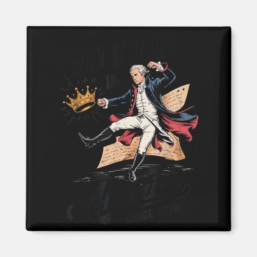 Alexander Hamilton Kings Amerika Grappig 4 juli Magneet (Voorkant)