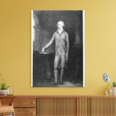 Alexander Hamilton, na het schilderij van 1792 Canvas Afdruk (Insitu (Woonkamer))