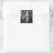 Alexander Hamilton, na het schilderij van 1792 Vierkante Sticker (Tas)
