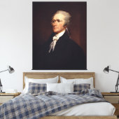 Alexander Hamilton Oprichter & Federalist Papers Canvas Afdruk (Insitu (Slaapkamer))