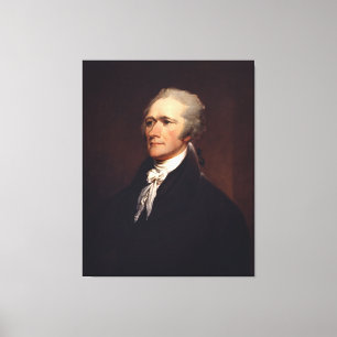 Alexander Hamilton Oprichter & Federalist Papers Canvas Afdruk