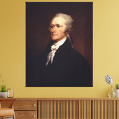 Alexander Hamilton Oprichter & Federalist Papers Canvas Afdruk (Insitu (Woonkamer))
