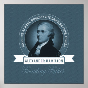 Alexander Hamilton Politiek en Buitenlands Beleid Poster