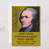 Alexander Hamilton Pop Art Portrait Kaart (Voorkant)
