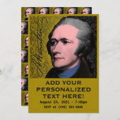 Alexander Hamilton Pop Art Portrait Kaart (Voorkant / Achterkant)