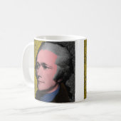 Alexander Hamilton Pop Art Portrait Koffiemok (Voorkant links)