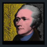 Alexander Hamilton Pop Art Portrait Poster<br><div class="desc">Alexander Hamilton was een van de gevonden vaders van de Verenigde Staten. Hamilton was echter nooit President, maar hij was de eerste minister van Financiën van de Verenigde Staten en was verantwoordelijk voor het economisch beleid tijdens de regering in Washington. Hamilton stopte daar niet, hij richtte de Federalistische Partij op,...</div>