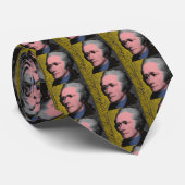 Alexander Hamilton Pop Art Portret Stropdas (Opgerold)