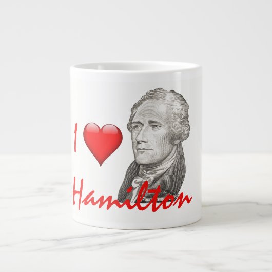 Alexander Hamilton Portrait Grote Koffiekop (Voorkant)