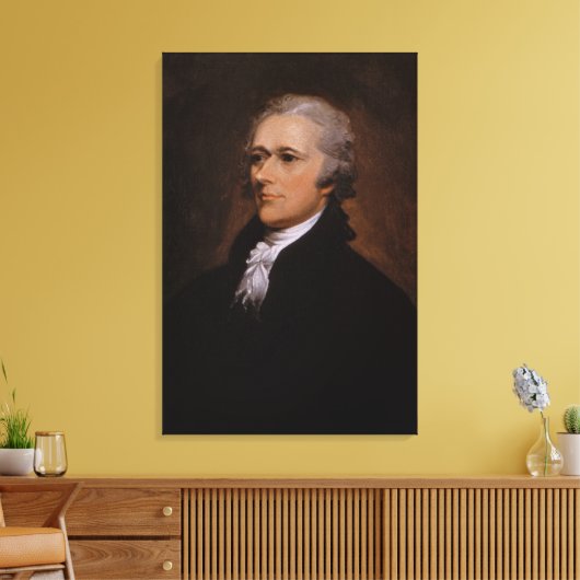 Alexander Hamilton portret van John Trumbull Canvas Afdruk (Insitu (Woonkamer))