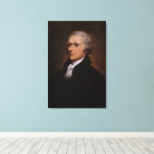 Alexander Hamilton portret van John Trumbull Canvas Afdruk (Insitu (Houten vloer))