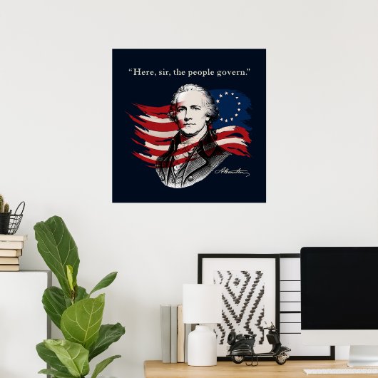 Alexander Hamilton Poster (Thuiskantoor)