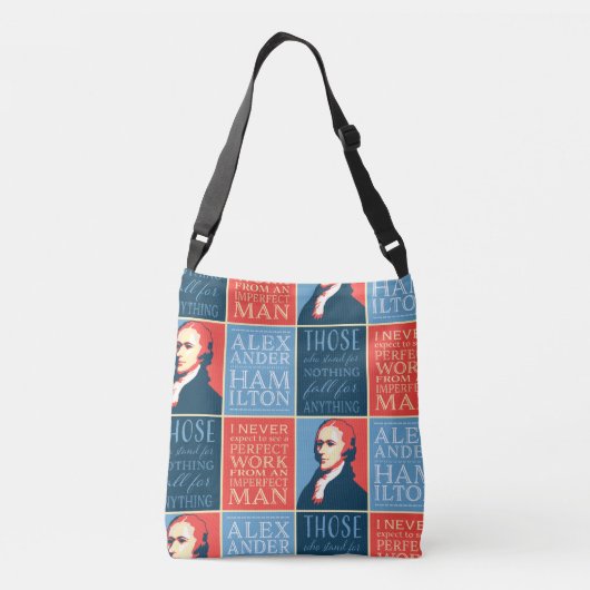 Alexander Hamilton Quotations Crossbody Tas (Achterkant)