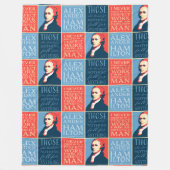 Alexander Hamilton Quotations Fleece Deken (Voorkant)