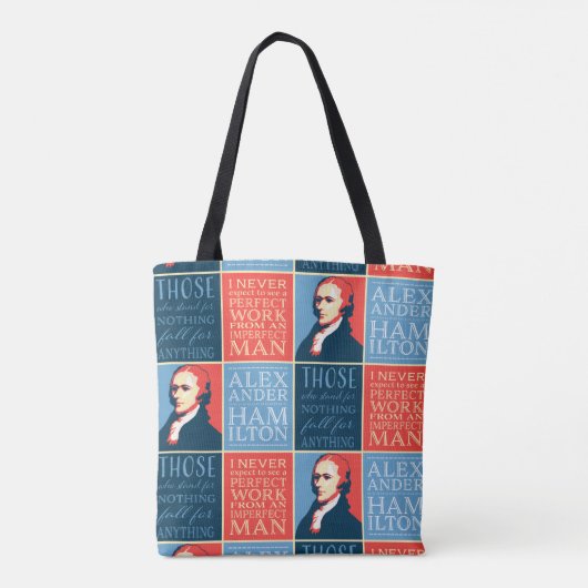 Alexander Hamilton Quotations Tote Bag (Achterkant)