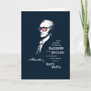 Alexander Hamilton Quote Gezegde. Motivatie cadeau Kaart