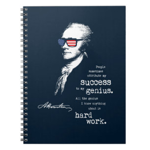 Alexander Hamilton Quote Gezegde. Motivatie cadeau Notitieboek