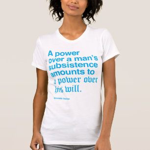Alexander Hamilton Quote I - Blauw T-shirt