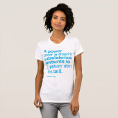 Alexander Hamilton Quote I - Blauw T-shirt (Voorkant volledig)