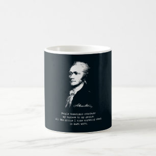 Alexander Hamilton Quote. Succes, geniaal. Koffiemok