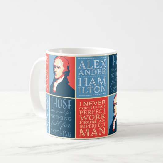 Alexander Hamilton Quotes Koffiemok (Voorkant links)