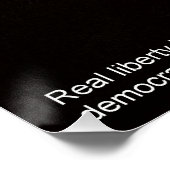 Alexander Hamilton "Real Liberty" Poster (Hoek)