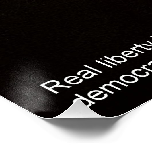 Alexander Hamilton "Real Liberty" Poster (Hoek)