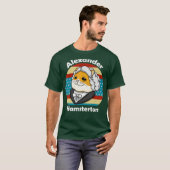 Alexander Hamilton Retro Hamster Alexander T-shirt (Voorkant volledig)