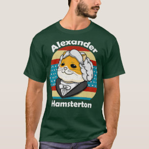 Alexander Hamilton Retro Hamster Alexander T-shirt